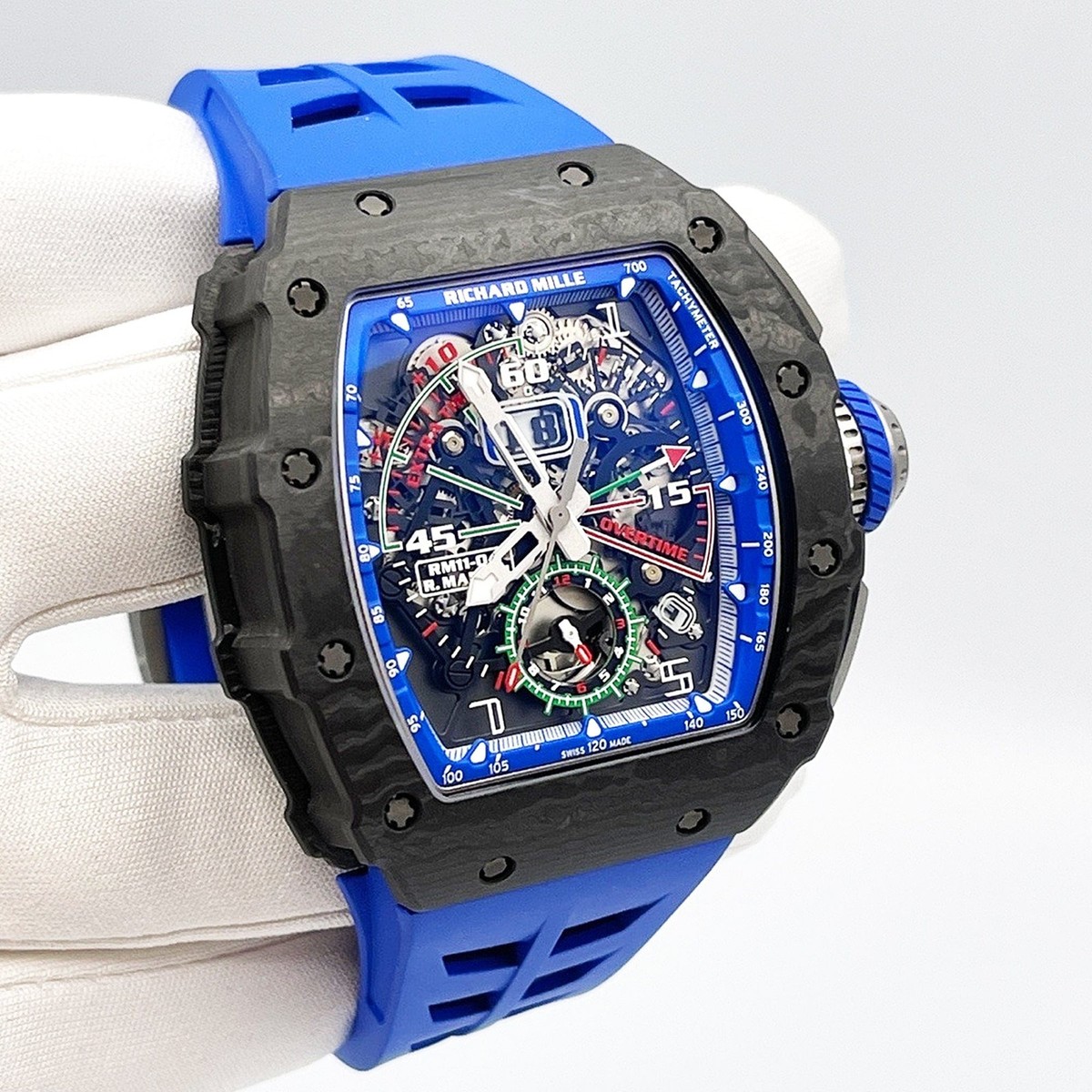 時計 RICHARD MILLE TYPE WATCH Richard Mille Men's Black Watch - RM 11-04 for sale online