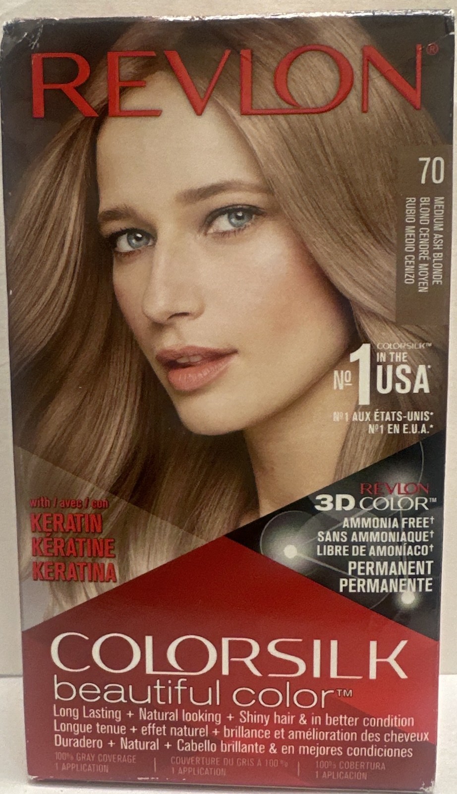 Silk Medium Ash Blonde #70 , Pack Of 1 Or Pack Of 3