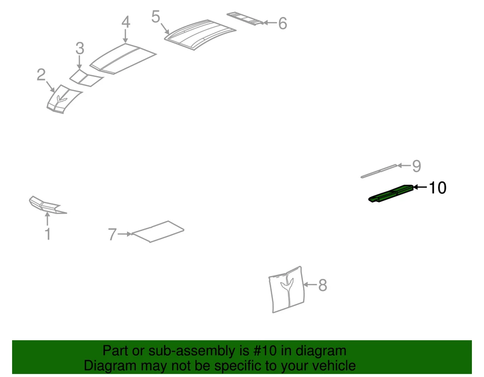 Genuine GM Inferno Orange Metallic Rear End Spoiler Decal 23156191 - Изображение 3 из 3