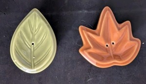 Vintage Basis Brand Salt & Pepper - Leaves, Hand Wash Only