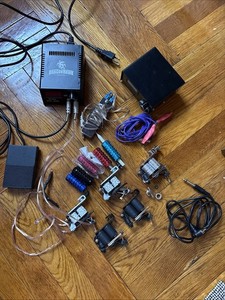 Dragon Hawk Tattoo Power Supply & Tattoo Machine LOT 