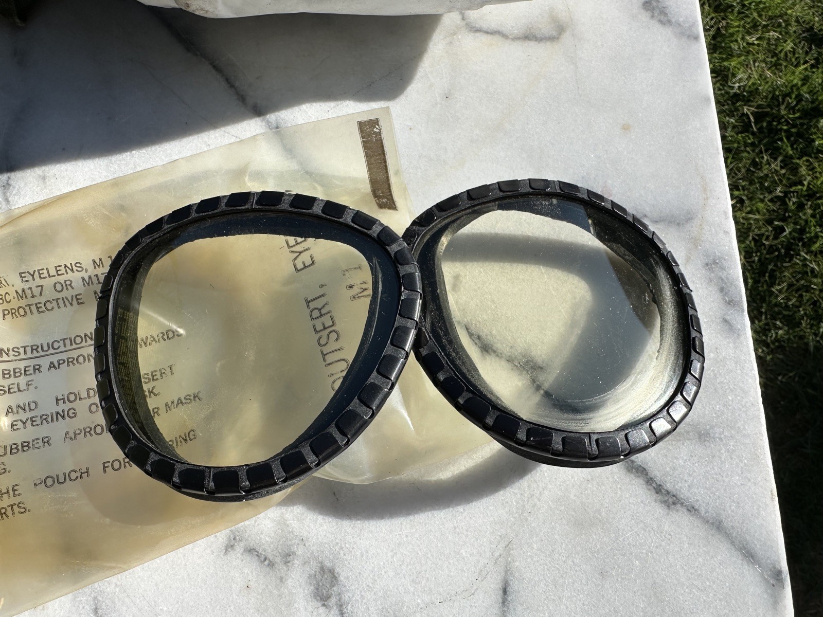 Vintage US  M17A1 Chemical Gas Mask MSA Size Medium With Bag and Extras 