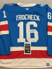JSA COA VINCENT TROCHECK Signed Autographed New York Rangers Hockey Jersey 
