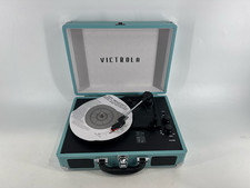 Victrola Journey Turntable Bluetooth Suitcase Speakers VSC-550BT Turquoise