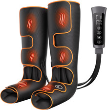 Leg Massager with Heat and Compression, Foot and Calf Massager for Circulation a