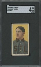 1909 T206 HARRY HOWELL VG-EX PORTRAIT SWEET CAPORAL 350 SGC 4 ST. LOUIS BROWNS