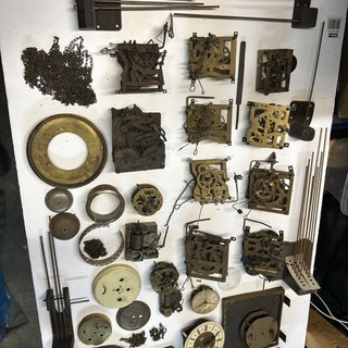 Job Lot Antique And Vintage Clock Parts
