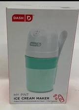 Dash My Pint Ice Cream Maker Aqua & White