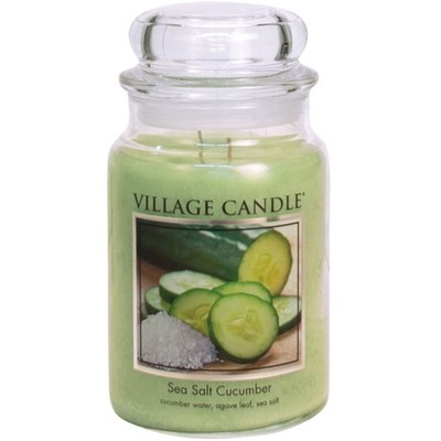 Village Candle Duftkerze im Glas (groß) Sea Salt Cucumber - Tradition Jar -Kerze