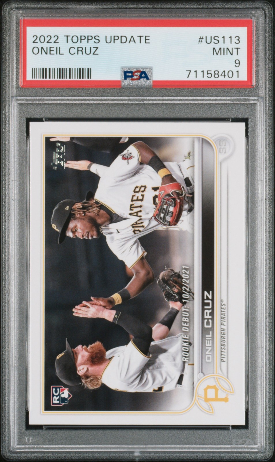 2022 TOPPS UPDATE #US113 ONEIL CRUZ PSA 9