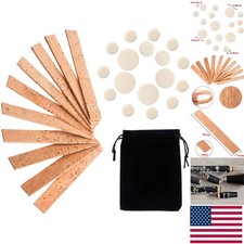 Durable 27-Piece Clarinet Cork  Pad Set with Polished Wood Finish  Velvet Bag