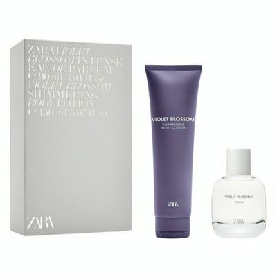 Zara Violet Blossom Intense Womens EDP 90 ML + Shimmering Body