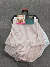 RADIANT VANITY FAIR BRIEF PANTIES LIGHT CONTROL UNDERSHAPERD 3 PACK SZ M 6