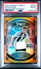 2024-25 PANINI SELECT SERIE A SELECT SWATCHES GOLD #SWKY KENAN YILDIZ 2/10 PSA 8