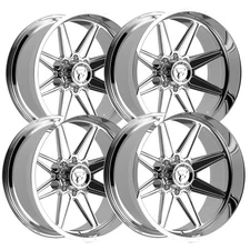 (Set of 4) Fittipaldi Off-Road FTF511P 28x16 8x6.5" -101mm Polished Wheels Rims
