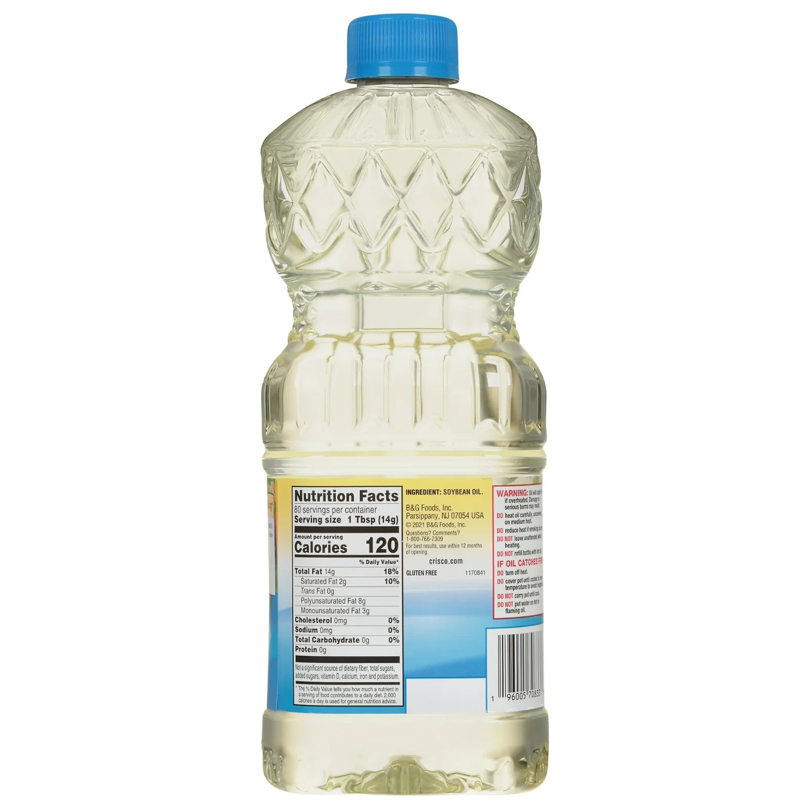 Crisco Pure Vegetable Oil, Cholesterol Free 40 FL Oz