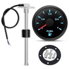 Fuel Sending Unit And Gauge Kit 240-33ohms 5 125mm 5sensorgauge Black