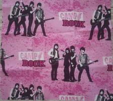 camp rock band fun fabric 10.5 x 9 inch 1pc new