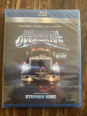 MAXIMUM OVERDRIVE .. EMILIO ESTEVEZ, STEPHEN KING, AC/DC   Blu-ray