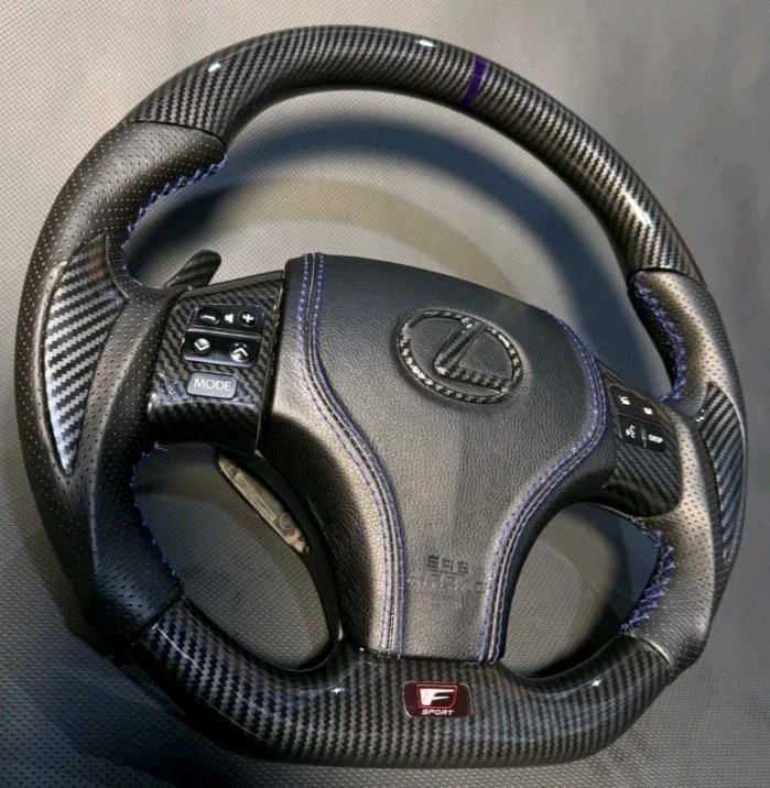 TTD Craft Lexus 2006-2013 IS250 IS350 ISF Hydro Carbon Fiber Steering Wheel - Image 3 of 4