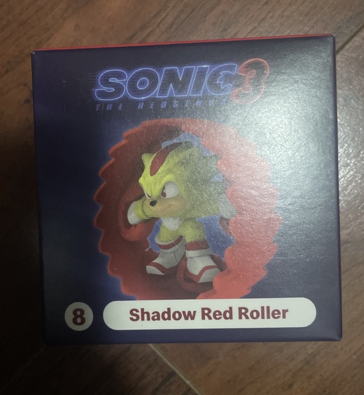 McDonald's Sonic the Hedgehog 3 Happy Meal Toy #8 - Shadow Red Roller