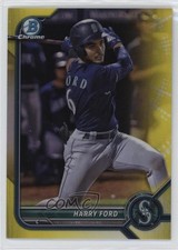 2022 Bowman Chrome Prospects Yellow Refractor 36/75 Harry Ford #BCP-189 0p10