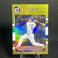 2017 Panini Donruss COREY SEASGER ROY Variation Gold Press Proof #'d /99 #106