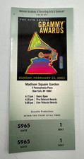 2003 45th Annual Grammys Ticket Unused Norah Jones MSG