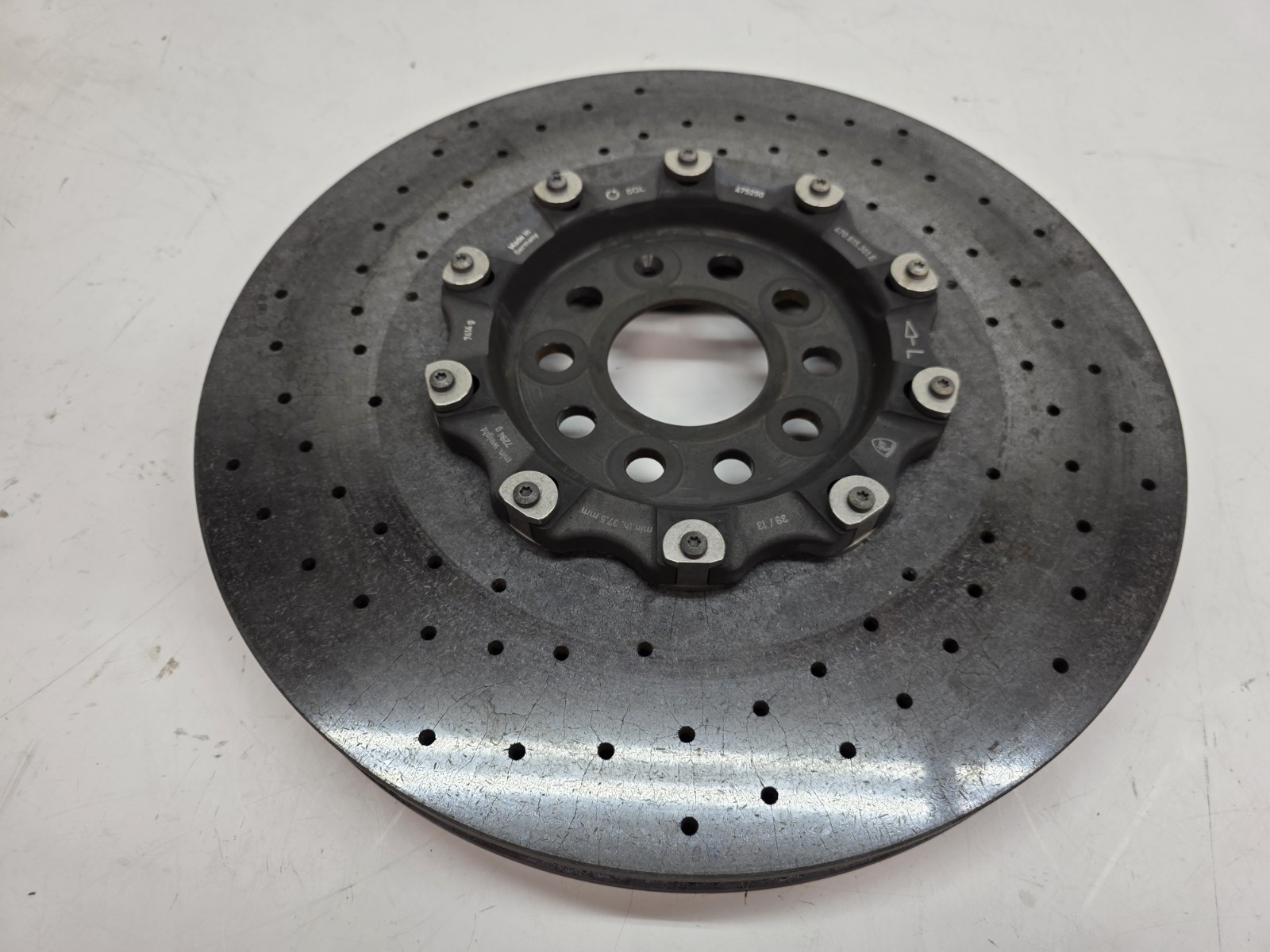 LAMBORGHINI AVENTADOR LP700 FRONT LEFT CARBON CERAMIC BRAKE DISC OEM 470615301E