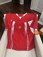 Mens XL Official Licensed Rhinox Jersey Manchester United Color Red New
