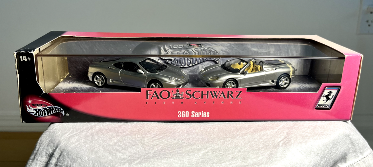 Hot Wheels 2001 FAO Schwartz Ferrari 360 Series Silver Modena