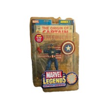 Marvel Legends ToyBiz Series 1 Captain America 6  Action Figure New 2002