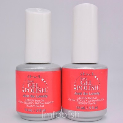 2 Brand New IBD Just Gel Nail Polish - Just So Lovely - Full Size