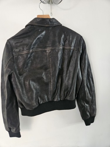 superdry damen lederjacke rauchgrau Gr. L UK 42 EU 14 NEU Mit Etikett - Bild 2 von 5
