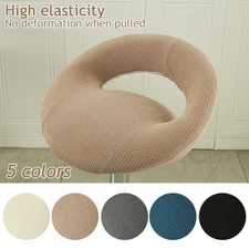Modern Bar Stool Chair Cover Polyester Protective Slipcover Multiple Colors
