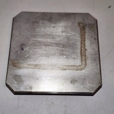 1/4'' x 5'' x 5'' Stainless Steel Plate Pieces 304 Grade New Old Stock 1 Pc.