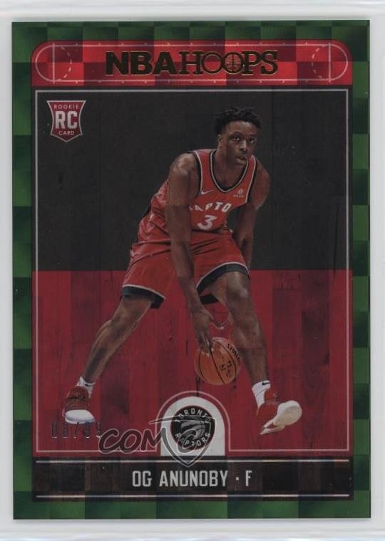 2017-18 Panini NBA Hoops Green 8/99 OG Anunoby #273 Rookie RC 1o6w
