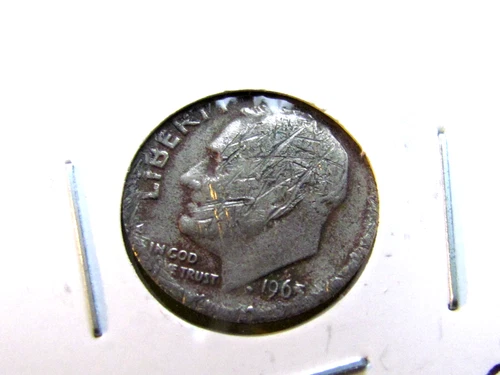 1963 P ROOSEVELT DIME  SILVER  CIRCULATED VF