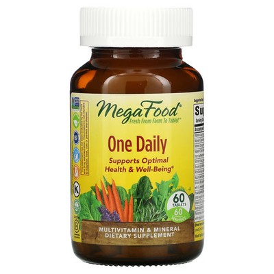 2 X MegaFood, One Daily, 60 Tablets