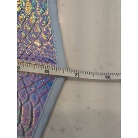 NWT CLUBEXXX Iridescent Snake Print Corset Top Holographic Festival Outfit S