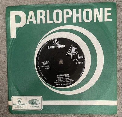R5866 The Scaffold Busdreams 7  Vinyl Single Record 1970