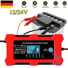 Profi Intelligent Auto KFZ Batterie Ladeger&auml;t Impuls Reparatur AGM/GEL 12 DE
