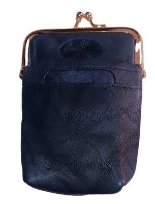 buxton leather cigarette case BUXTON Leather Cigarette Case, Navy