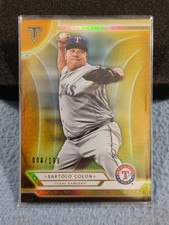 2018 TOPPS TRIPLE THREADS AMBER BARTOLO COLON #98 008/199 TEXAS RANGERS