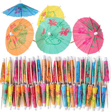 200 Pcs Cocktail Drink Umbrella Picks Toothpicks - Colorful Paper Toothpicks C
