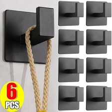 Self Adhesive Wall Hooks Strong Heavy Duty Coat Towel Key Hanger Bathroom Hook