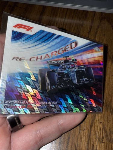 2024 Topps Chrome Formula 1 Logofractor Edition Re-Charged George Russell - Picture 1 of 3