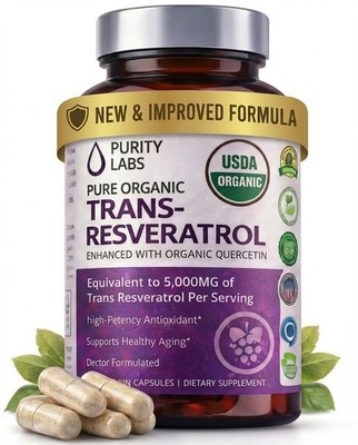 Supplement 5,000 mg with Quercetin USDA Organic Vegan Capsules 90 Count