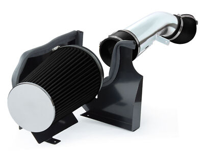 GMC Sierra Intake 4" Black Cold Air Intake Kit With Heat Shield For 99-06 GMC/Chevy 4.8L, 5.3L, 6.0L V8 4 In Universal Cold Air Intake Kit - Foto 10