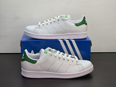 Adidas Stan Smith Women's Size 9.5 Athletic Shoes White Green Training Sneakers